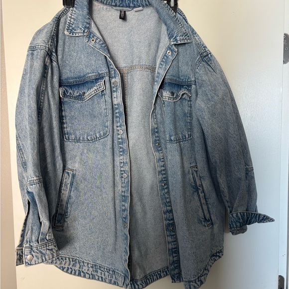 H&M Jackets & Blazers - H&M Light Blue Denim Jacket - DIVIDED